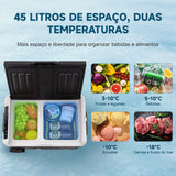 Carregar imagem no visualizador da galeria, Geladeira Automotiva Portátil 45L Kookin Compressor 12V/24V 110V/220V