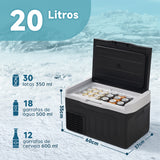 Carregar imagem no visualizador da galeria, Geladeira Automotiva Portátil 20L Kookin Compressor 12V/24V 110V/220V