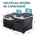 Carregar imagem no visualizador da galeria, Geladeira Automotiva Portátil 45L Kookin Compressor 12V/24V 110V/220V