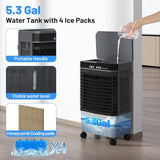 Carregar imagem no visualizador da galeria, Climatizador de Ar Evaporativo Kookin 20L 100W com Controle Remoto e Timer de 12 Horas